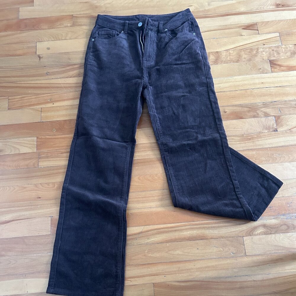 Shein Brown corduroy pants